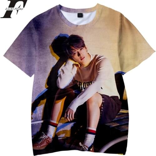 Kpop Stray Kids 3d t shirt women/men Album Yellow Wood StrayKids Children streetwear Boy/girl kids Casual tshirt Clothes