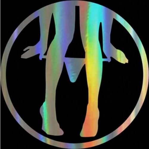 Hot Reflective Sexy Panty Dropper Reflective Car Sticker and Decal Rear Windshield Car Decorative KK15*15cm Vinyl