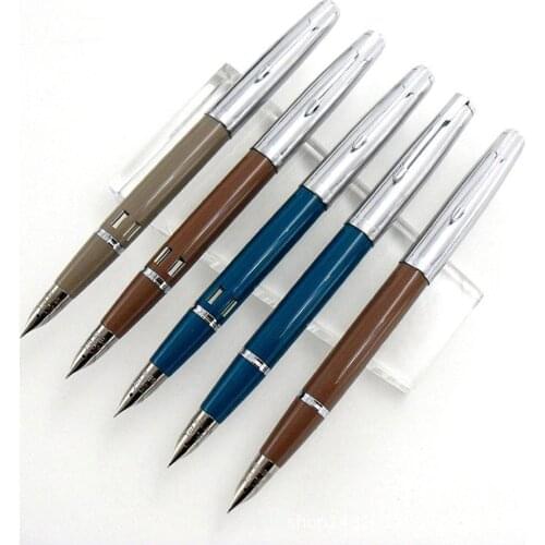 Retro 0.5mm Fine Nib Vacumatic Fountain Pen Piston Type Ink Type Pen Stationery Office School Supplies
