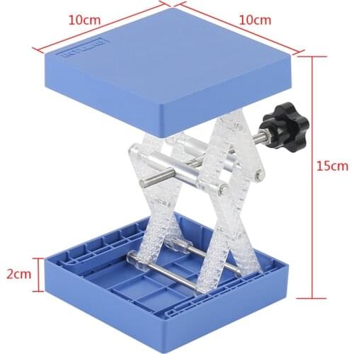 100MM*100MM Lifting Stand Rack Platform Height Adjustment For LAB Microscope Observation