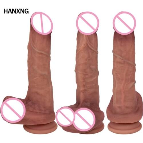 Realistic Sex Toys For Couples Butt Plug Womens Dildo Suction Cup Masturbators Plastic Penis Dildo For Women Sexules Toys Shop