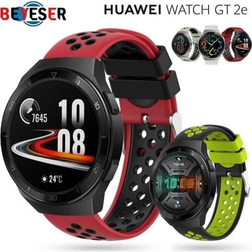 For Huawei gt2e Strap For Honor magic Watch 2 46mm huawei watch GT 2 2e Bracelet 22mm Watch Band Replacement Silicone Watchbands