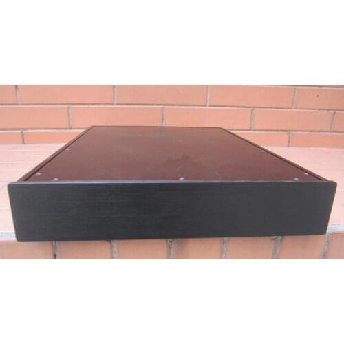 Silver/ black Full aluminum amplifier chassis /pre-amplifier/ Tube amplifier / AMP Enclosure / case / DIY box (320*60*410mm)