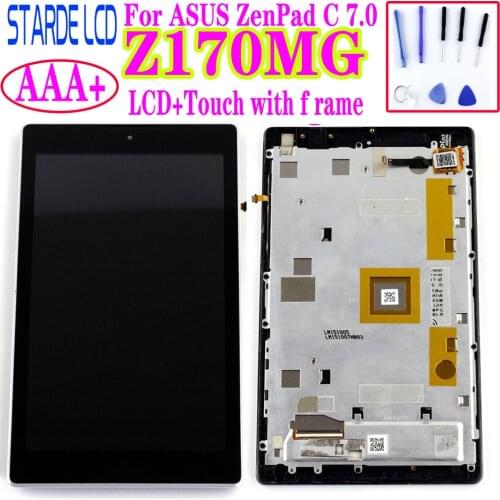 STARDE LCD For Asus ZenPad C 7.0 Z170MG LCD Display Touch Screen Digitizer Assembly Frame Z170 MG LCD Replacement