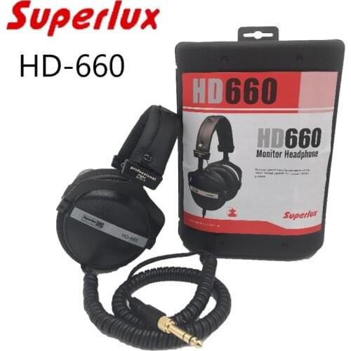 Studio Monitor Headphone Superlux HD660 Closed-Back Dynamic Monitoring Hifi DJ Headphones Recording Headset