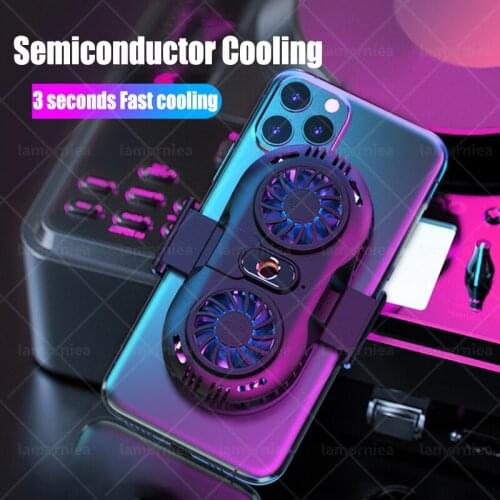 Universal Mobile Phone Radiator Cooler Cooling Mute Fan Gaming Cooling Radiator Heating Holder Pad For iPhone 12 Samsung Huawei