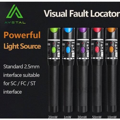 2021 New Preferential Price Laser 50MW/30MW/20MW/10MW/5KM Visual Fault Locator Fiber Optic Cable Tester 10-50Km Range VFL