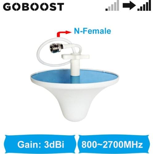 GOBOOST N-Female 3dBi Internal Antenna 800-2700 MHz 2g 3g 4g Celling Antenna For Network Cellular Signal Booster Repeater