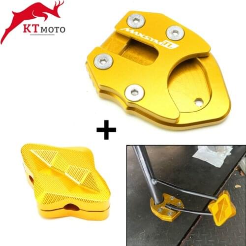 For SYM MAXSYM TL 500 Maxsym TL500 MAXSYMTL 500 2020 Motorcycle CNC Side Stand Enlarge & Support Kickstand Column auxiliary