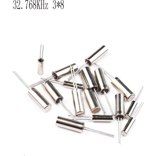 1000pcs 32.768KHz Error 20ppm 3*8 32.768K 12.5pF Cylinder quartz resonator