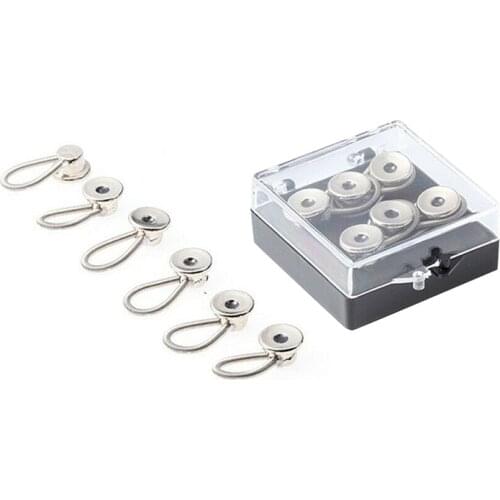 6 Pcs Collar Pant Extender Buttons Jeans Waist Extension Elastic Extended for Shirt Trousers RERI889