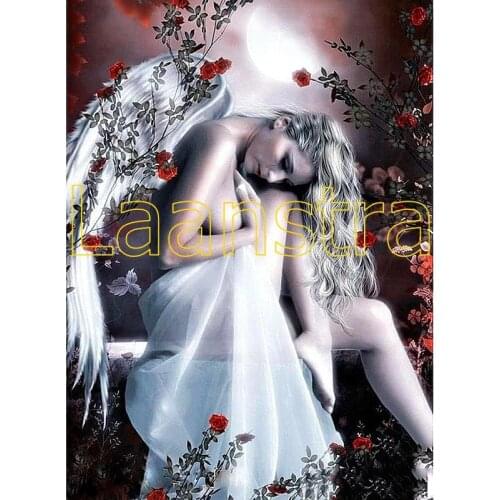 Full Square/round Drill 5D Diy Diamond Painting "angel Beauty" 3D Embroidery Cross Stitch 5D Home Decor