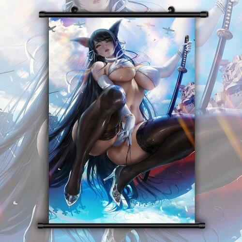 Azur Lane Atago Anime Manga HD Print Wall Poster Scroll