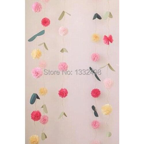 Free Shipping 500 pcs 3" (7.5CM) Tissue Paper Pom Poms Decorative Flower Wedding Decorations Diy Paper Flowers Baby Shower Party