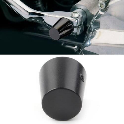 Black Motorcycle Shifter Shaft Cap Cover Heel Shift Eliminator For Harley Touring FL Road Kings 1983-2019 Aluminum