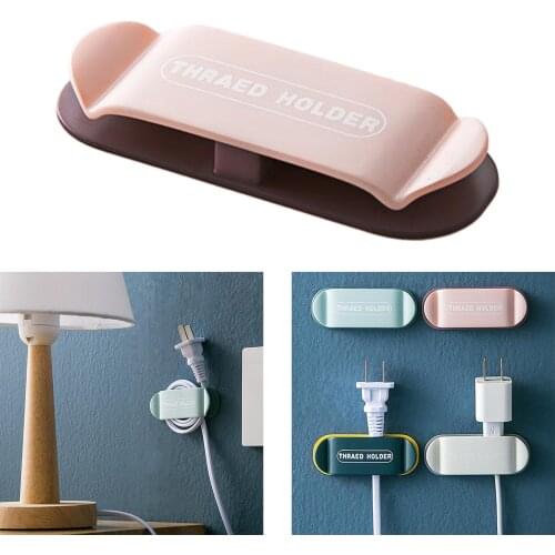 Cable Holder Clips Cord Management Organizer Desk Wire Cord Hooks Sticky