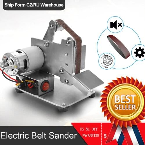 KKMOON Multifunctional Mini Electric Belt Sander Grinder Professional DIY Polishing Grinding Machine Cutter Edges Sharpener