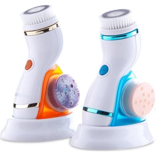 Electric Cleansing brush Washing Pad Facial Exfoliating Blackhead Face Cleansing Brush Tool Soft Deep Cleaning Face Brush TLSM2