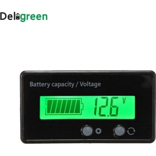 Battery Capacity Indicator Voltage Tester Power Meter DC6-63V for lithium lead acid battery pack