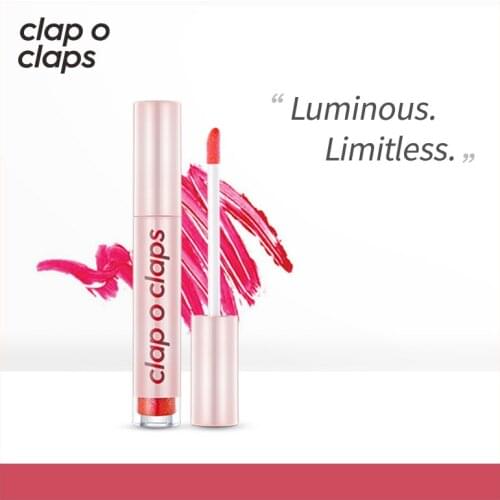 Clap o claps Cosmetic Neon Shine Colorful Lipstick Lipgloss Long-lasting Moisturizing