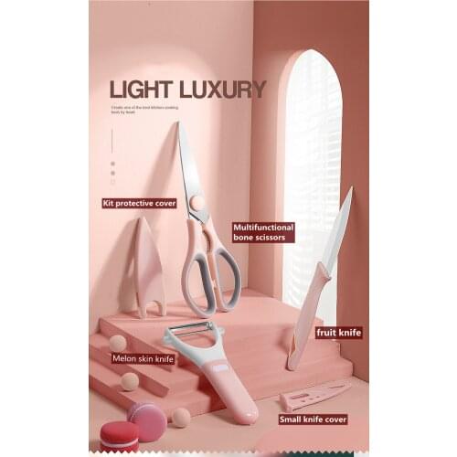 Kitchen scissors cutter set fruit peeler chicken bone scissors multifunctional set kitchen cutter multifunctional bottle opener