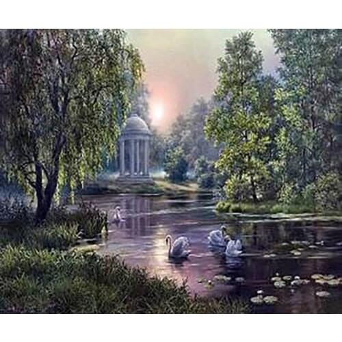 Top Quality Lovely Hot Sell Counted Cross Stitch Kit Old World Holiday Ornaments Similar DMC RW-30209 Green girl