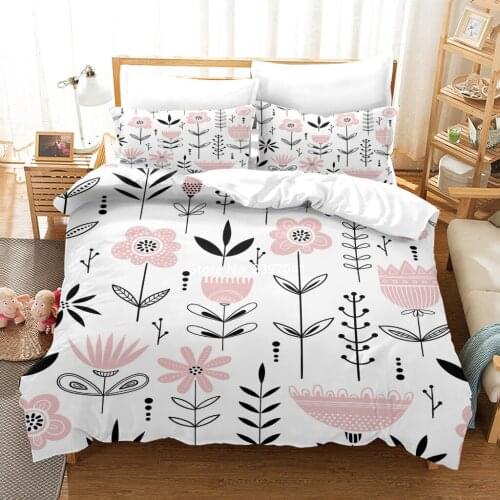 Student Dormitory Decoration Creative Cartoon Style Cute Bedding Set 2-3 Pieces Home Textile Knitwear Adult Childrens Products