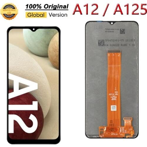 New Original Display For Samsung Galaxy A12 A125F display LCD touch screen digitizer Assembly replacement Repair Parts