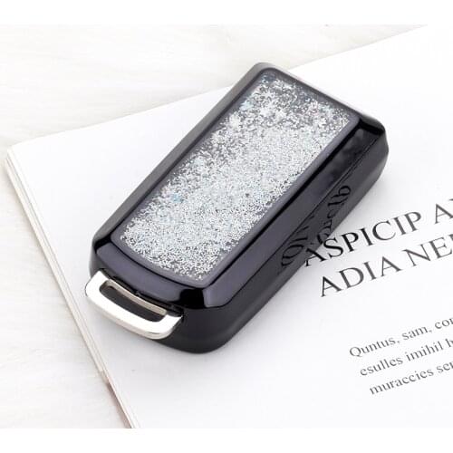 New TPU Quicksand Car Key Case Cover For Mitsubishi Outlander 2016 Lancer 10 Pajero Sport EX ASX Colt Grandis L200 Accessories