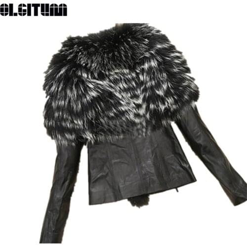OLGITUM Natural Fur Coats
