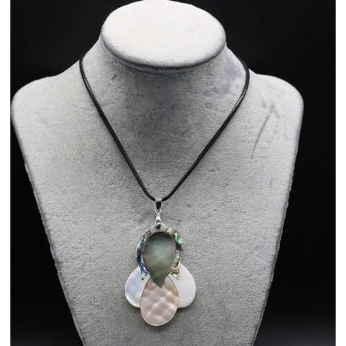 Natural Mother of Pearl Shell Pendant Cute Animals Pendant Necklace for Women Jewelry Necklace Exquisite Gift Length 55+5cm