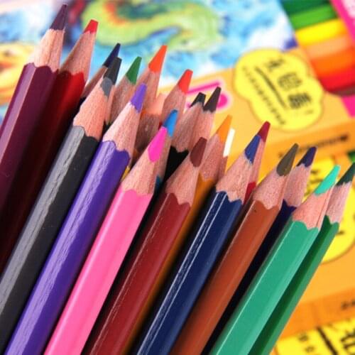 Marco 12/24/36pcs Colored Pencils Natural wood Pencils with Sharpener for School Cute Pencils Gift for kids Office School