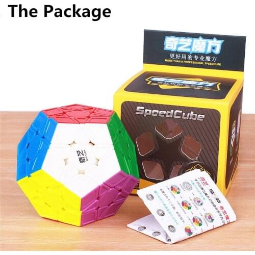 QIYI Megaminxeds Magic Cubes Glueless Speed Professional 12 Sides Puzzle Cubo Educational Toys For Kids