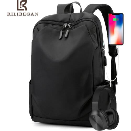 Super Light Oxford USB Charging laptop Men Backpack Waterproof Travel Backpack for Men Computer Business school Backpack Men Bag
