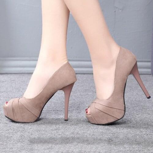 Sexy Women Sandals Fish Mouth Platform High Heels Female Shoes Thin Heels Ladies Pumps Fashion Womens Sandalias De Mujer