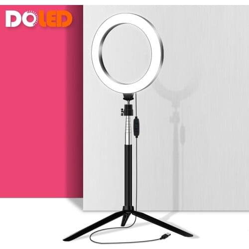Video LED Ring Light with Stand New Circle Lamp Makeup Selfie Ringlight for Photo Studio Photographic Lighting on YouTube Tiktok