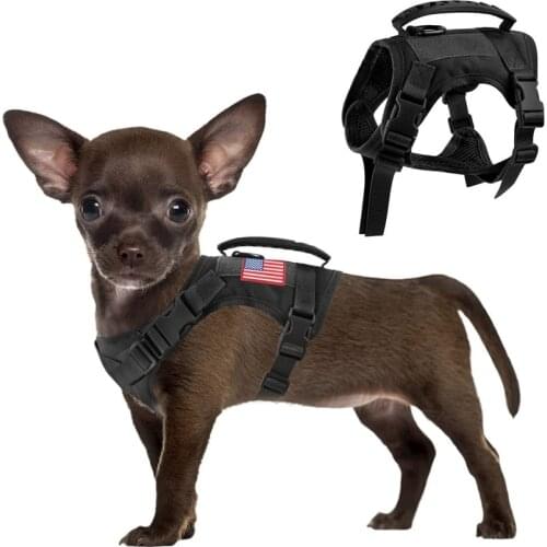 Dog Clothes Tactical Service Dog Vest Harness Outdoor Training Handle Water-Resistant Comfortable Military Patrol K9 Dog Harness