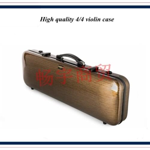 High quality Professional violin case 4/4 FRP carbon fiber golden Fashion style violin parts violin accessories 033
