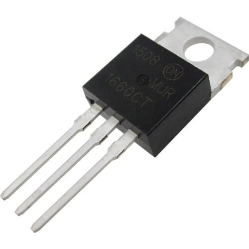 10pcs/lot MUR1660CT fast recovery diode U1660 line TO-220 600V 16A new original