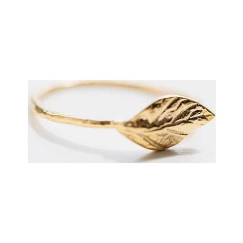 10PCS Fashion Tree Leaf Ring Cute Feather Ring Olive Maple Olive Leaf Ring Simple Nature Vine Rings for Ladies Women