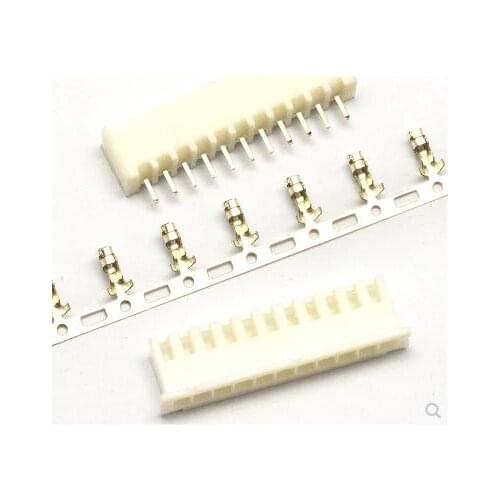 100Set XH2.54 2.54mm 11Pin 11P 180degree Male Pin Header+Terminal+Female Housing XH2.54-11P Connector Kit
