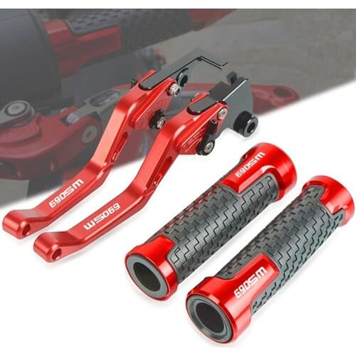 Motorcycle CNC Aluminum Brake Clutch Lever FOR 690SM 690 SM 2007 2008 Handlebar Grip Handle Hand Grips Accessories Handbrake