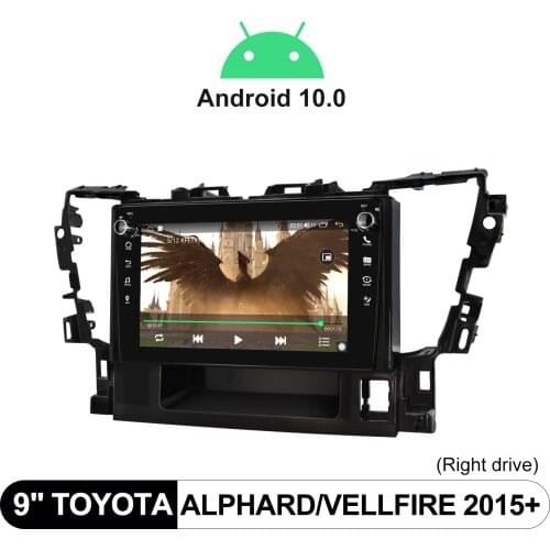Radio 1din 9 Inch Android Auto Central Multimedia Carplay For Toyota Alphard Vellfire 2015+ Car Stereo System Support 5GHz WiFi