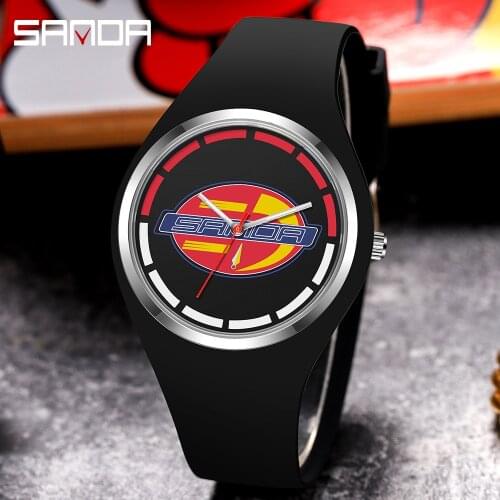 SANDA Mens Watches Multicolor Clock Women Casual Electronics Wristwatch Luxury Gifts 2021 Silicone Watchband Relojes Hombre