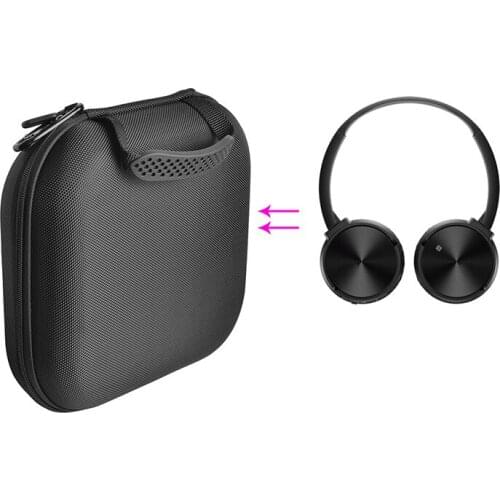 Outdoor Portable Case Box for SONY MDR-ZX330BT Bluetooth Headphones Protective Headset Pouch 25x22x7cm