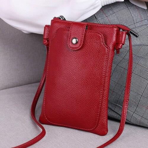 Ladies Genuine Leather Crossbody Bags For Women Small Shoulder Bag Fashion Wallets Female Messenger Bag Luxury Handbag and Purse