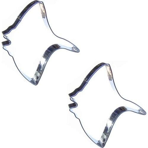 Batfish shape 2 piece cookie cutting molds, baking tools, cake decorating soft candy tools