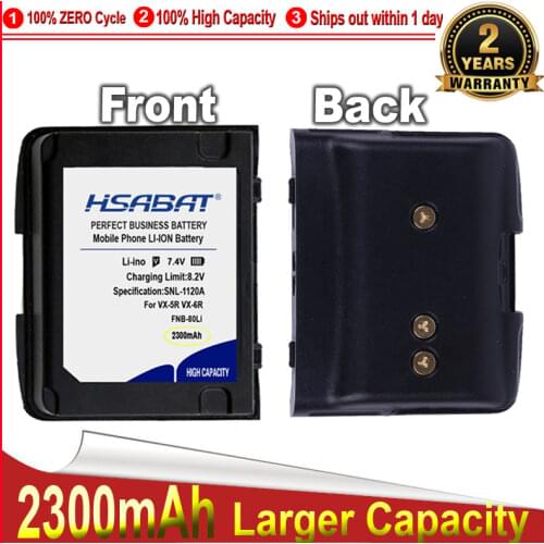 HSABAT 0 Cycle 2000mAh FNB-80Li FNB-58Li Two-way Radio Battery for Yaesu Vertex VX-5R VX-6R VX-7R VXA-700 VXA-710 Accumulator