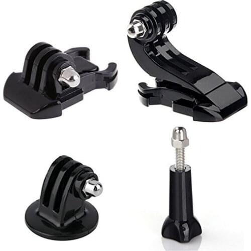 4in1 Kit Tripod adapter + J-Hook Buckle Mount + Quick Release Buckle + Long Screw for Gopro Hero 6/5/4/3+/3 sj4000 cameras