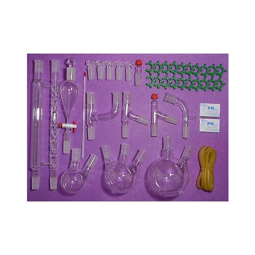 Lab Glassware Kit 24/40,Advanced Chemistry Lab Glassware,Laboratory Glassware